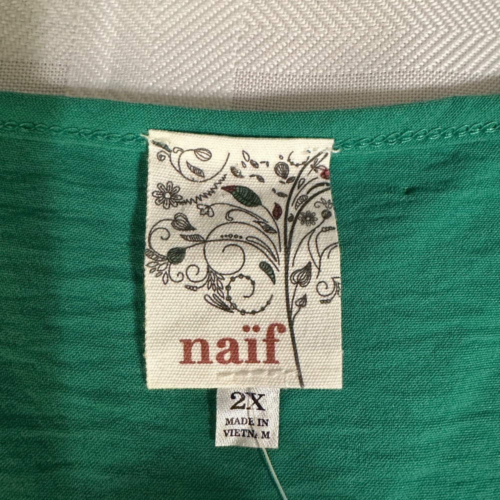 Naïf green blouse - Picture 7 of 8